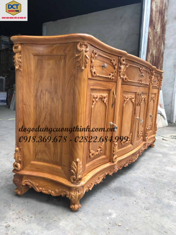 kệ tivi tân cổ điển